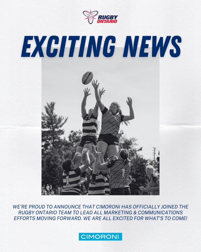 Rugby Ontario & Cimoroni Announcement